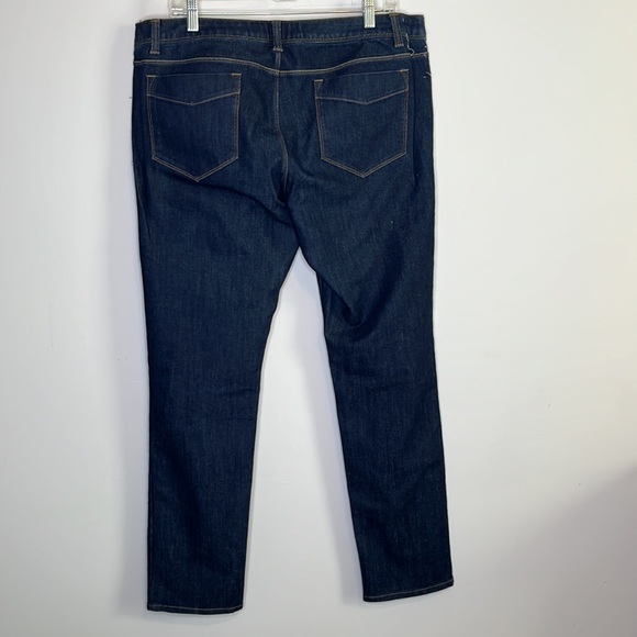 Lands' End Blue Denim Straight Leg Jeans - Picture 7 of 10